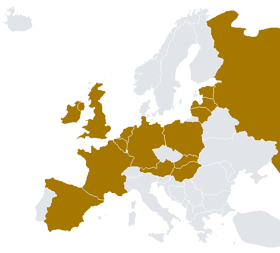 Mapa - sběrná místa